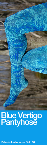 Blue Vertigo Pantyhose
