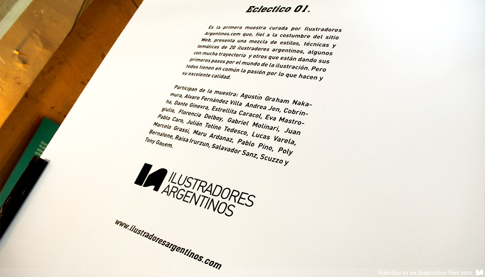 Ilustradores Argentinos | Muestra: ECLECTICO 01 en Inspiration Fest 2011