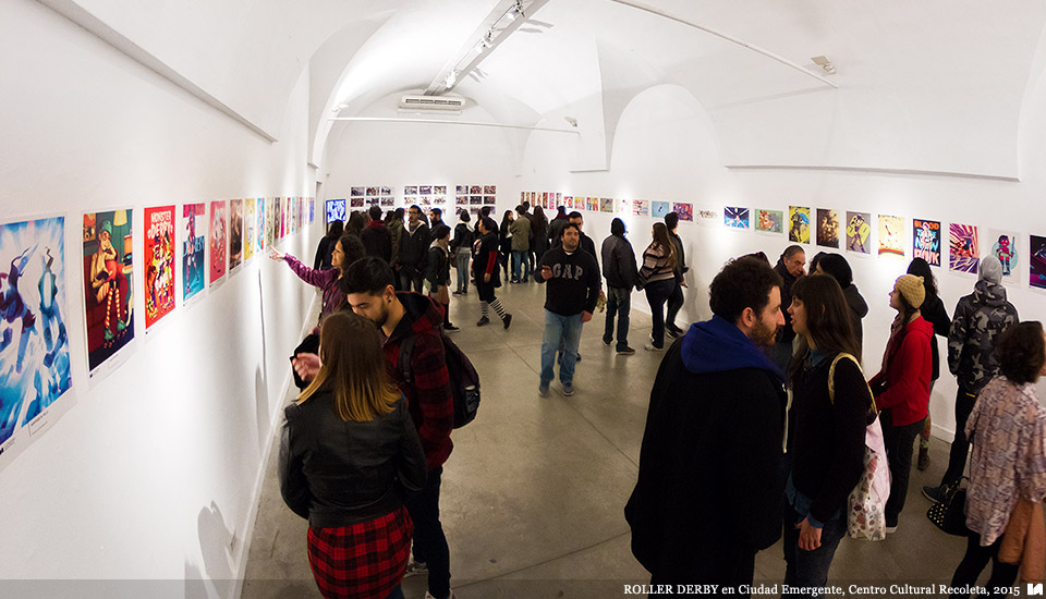 Ilustradores Argentinos | Muestra: ROLLER DERBY en Ciudad Emergente 2015, Centro Cultural Recoleta