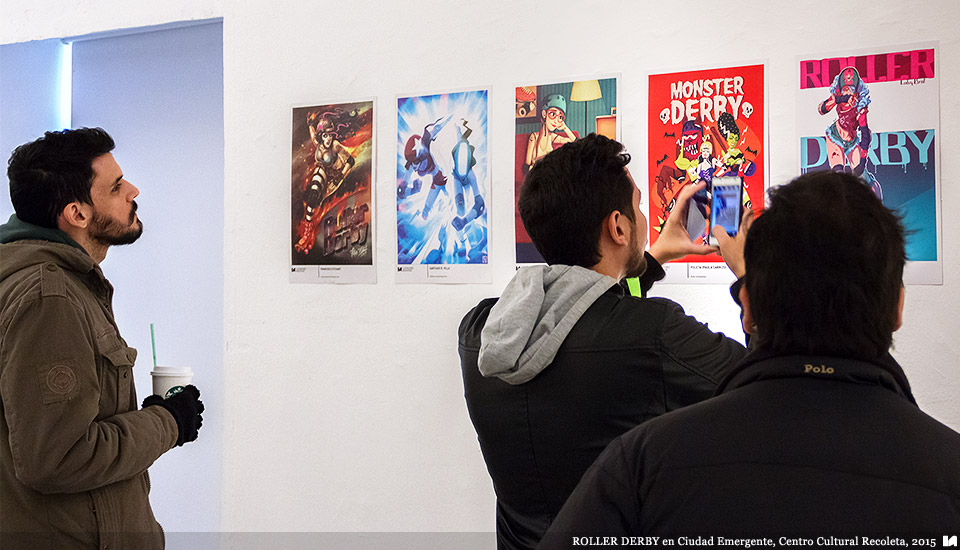 Ilustradores Argentinos | Muestra: ROLLER DERBY en Ciudad Emergente 2015, Centro Cultural Recoleta