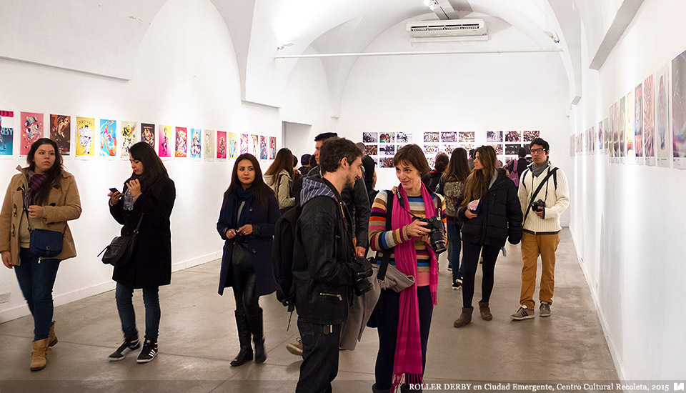 Ilustradores Argentinos | Muestra: ROLLER DERBY en Ciudad Emergente 2015, Centro Cultural Recoleta