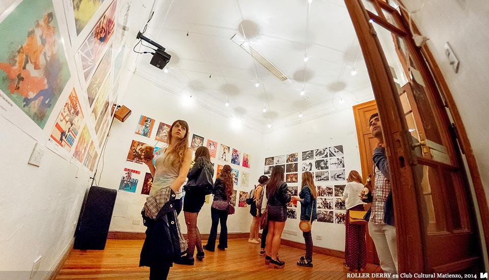 Ilustradores Argentinos | Muestra: ROLLER DERBY en Club Cultural Matienzo (2014)