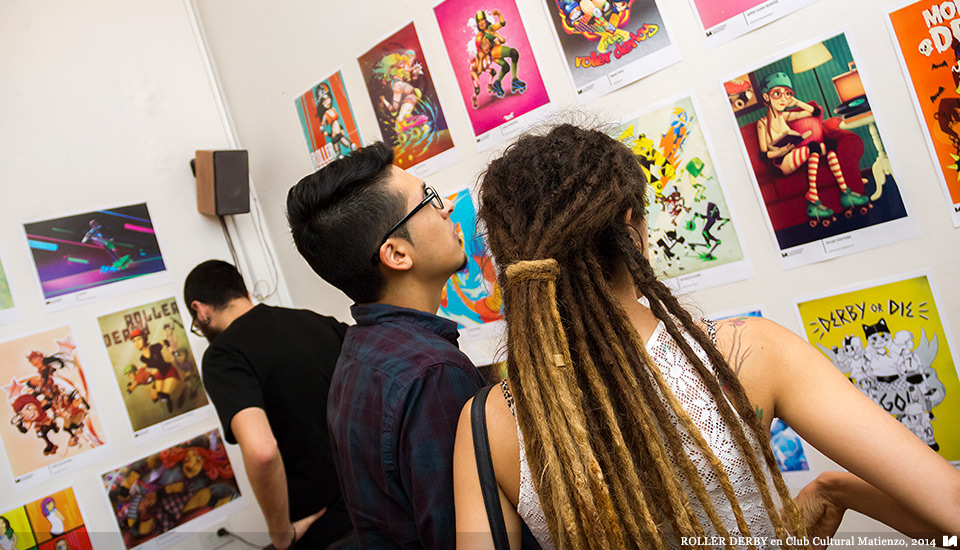 Ilustradores Argentinos | Muestra: ROLLER DERBY en Club Cultural Matienzo (2014)