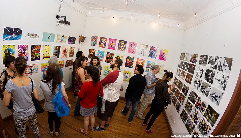 Ilustradores Argentinos | Muestra: ROLLER DERBY en Club Cultural Matienzo (2014)