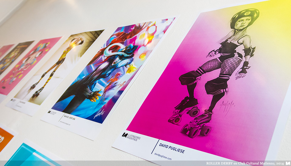 Ilustradores Argentinos | Muestra: ROLLER DERBY en Club Cultural Matienzo (2014)