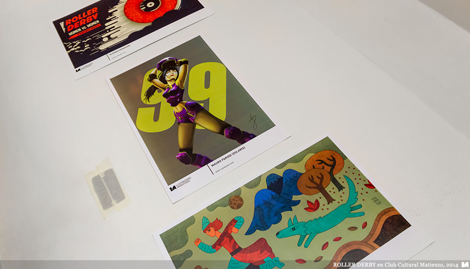 Ilustradores Argentinos | Muestra: ROLLER DERBY en Club Cultural Matienzo (2014)