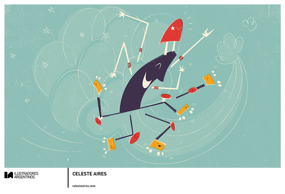 © CELESTE AIRES | Ilustración para la muestra Roller Derby de Ilustradores Argentinos | #rollerderby | Fotos: https://www.facebook.com/media/set/?set=a.725585730870003.1073741832.100296976732218&type=1