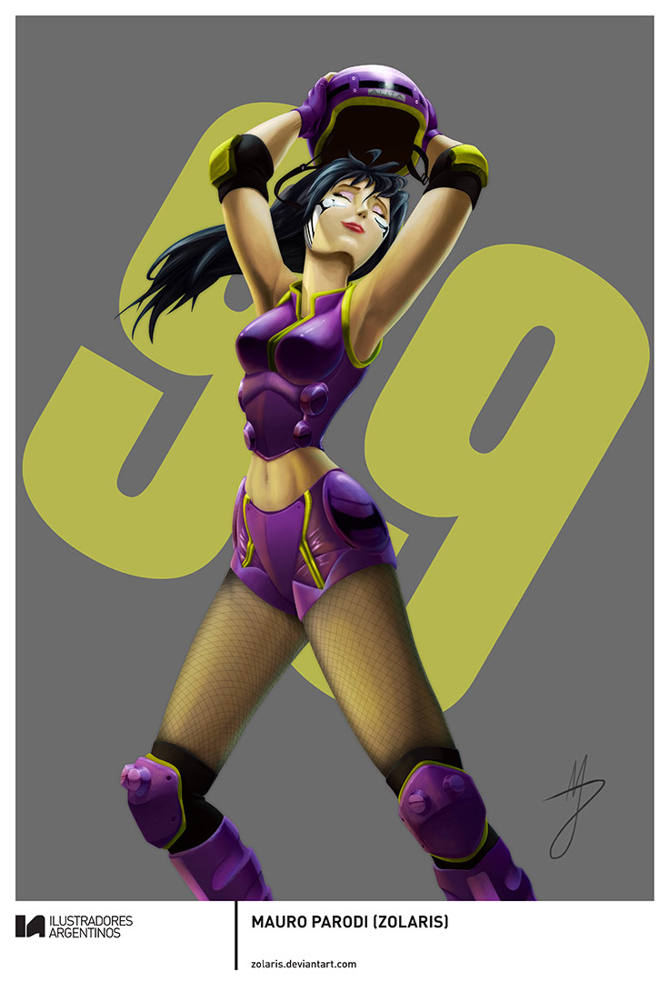 © MAURO PARODI (ZOLARIS) | Ilustración para la muestra Roller Derby de Ilustradores Argentinos | #rollerderby | Fotos: https://www.facebook.com/media/set/?set=a.725585730870003.1073741832.100296976732218&type=1